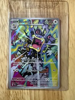 Loudred 212/182 SV04: Paradox Rift Holo SIR Pokemon TCG Scarlet & Violet - Image 1