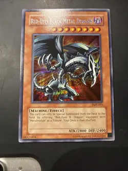 Yu-Gi-Oh! Red-Eyes Black Metal Dragon 🔥 Forbidden Memories FMR-001 secret rare - Image 1