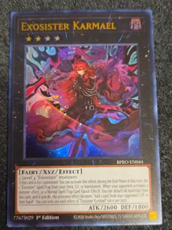 Yugioh! 1x Exosister Karmael BPRO-EN044 Ultra Rare 1st Ed NM - Image 1
