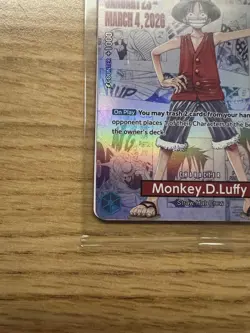 One Piece CCG Monkey.D.Luffy US Voyage College Basketball Promo Card *Mint* - Image 5