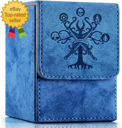 MTG Commander Deck Box with 2 Dividers, Fits 100+ Single Sleeved Cards, Strong M - Image 1