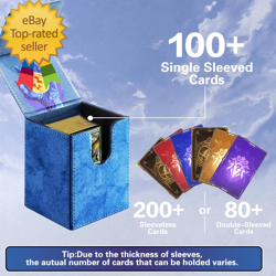 MTG Commander Deck Box with 2 Dividers, Fits 100+ Single Sleeved Cards, Strong M - Image 2