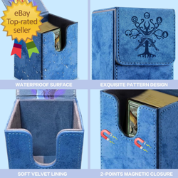 MTG Commander Deck Box with 2 Dividers, Fits 100+ Single Sleeved Cards, Strong M - Image 4