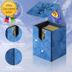 MTG Commander Deck Box with 2 Dividers, Fits 100+ Single Sleeved Cards, Strong M - Image 5