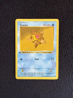 ⭐1st Edition Shadowless Staryu 65/102 Base Set Pokemon Card WOTC 1999 LP - Image 1