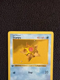 ⭐1st Edition Shadowless Staryu 65/102 Base Set Pokemon Card WOTC 1999 LP - Image 2
