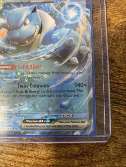 Pokemon TCG Blastoise EX Double Rare Holo Card 009/165 Scarlet & Violet 151 - Image 4
