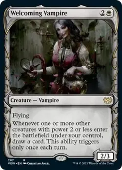 Welcoming Vampire (Showcase) Innistrad: Crimson Vow LP 287 - Image 1