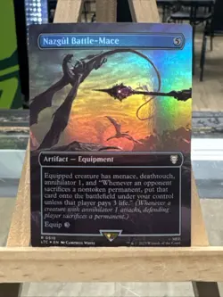 MTG *Nazgul Battle-Mace Full Art Foil X1* (NM) Lord of the Rings Commander Magic - Image 1