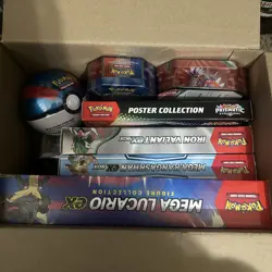 Pokemon sealed boxes/ tins lot - Image 1