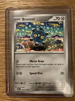 2023 Scarlet & Violet Series - Obsidian Flames Bronzor Common #144 - Image 2
