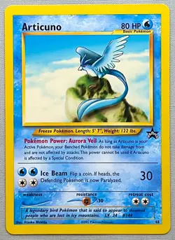 Pokemon Articuno #48 - 2002 Wizards Black Star Promo - NM With Minor Damage - Image 1