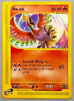Pokemon Ho-oh #52 - 2002 Wizards Black Star Promo - NM to MT Condition! - Image 1