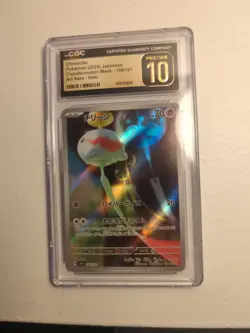 CGC 10 Pristine Chimecho 106/101 AR Art Rare Transformation Mask sv6 Pokemon - Image 2