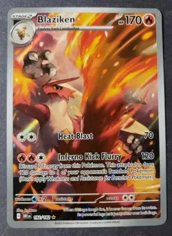 2025 Pokemon Blaziken Destined Rivals Illustration Rare #192 Near Mint Fast Ship - Image 1