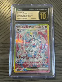 Pokemon Sylveon ex Terastal Festival JPN Special Art Rare #212 CGC 10 Pristine - Image 1