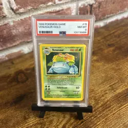 1999 Pokemon Base Set Venusaur Holo 15/102 PSA 8 Near Mint - Mint - Image 1