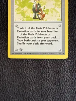 Pokemon Trader 1999 Pokemon Game Shadowless Base Set 1st Edition #77/102 LP - Image 2