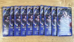 One Piece OP-14 The Azure Sea's Seven Sleeved Booster Packs x10 English Sealed - Image 1