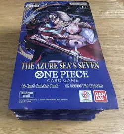 One Piece OP-14 The Azure Sea's Seven Sleeved Booster Packs x10 English Sealed - Image 2