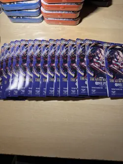 15x One Piece OP14 THE AZURE SEA’S SEVEN Sleeved Blister Booster Packs Sealed - Image 3