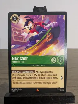 Disney Lorcana - Max Goof - Rebellious Teen 75/204 - Fabled - Image 1