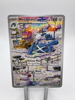 Pokemon TCG Metagross 178/162 Temporal Forces Holo Card Illustration Rare - Image 1