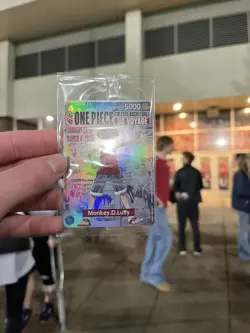 One Piece Monkey D. Luffy US Voyage College Basketball Promo Card Sealed - Image 2