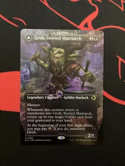 Grub, Storied Matriarch Borderless Lorwyn Eclipsed Foil Rare 0289 MTG ECL EN NM - Image 1