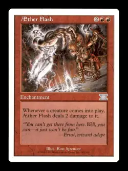 Aether Flash LP Light Play Classic Sixth Edition MTG [8014] - Image 1