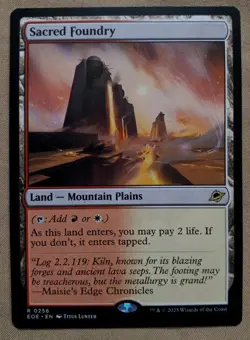 Sacred Foundry #256 Magic: The Gathering Edge of Eternities (RARE) (NM) - Image 1