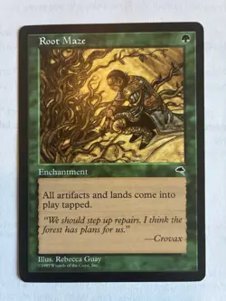 Root Maze Tempest Regular NM Condition MTG Magic The Gathering Vintage - Image 1