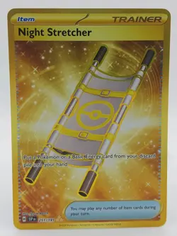 Pokemon Card Night Stretcher 251/191 Gold Hyper Rare Surging Sparks - Image 1