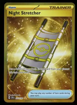 Pokemon Surging Sparks 251/191 NIGHT STRETCHER Secret Gold Hyper Rare - Image 1