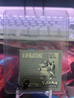 Pokemon Blastoise #09 Sticker Series 1 Artbox NM!! - Image 2