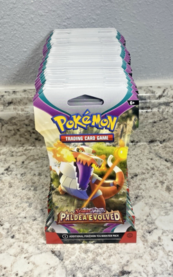 24x Pokemon TCG: Paldea Evolved Sleeved Booster Packs LOT - FACTORY SEALED - Image 1