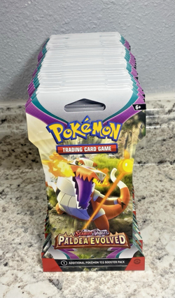 24x Pokemon TCG: Paldea Evolved Sleeved Booster Packs LOT - FACTORY SEALED - Image 2