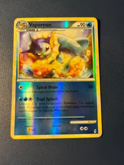Pokemon TCG - Vaporeon 52/95 Call of Legends Reverse Holo - LP - Image 1