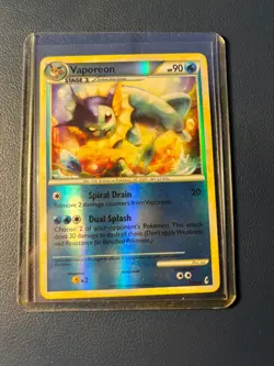 Pokemon TCG - Vaporeon 52/95 Call of Legends Reverse Holo - LP - Image 2