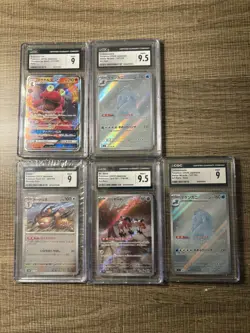 Japense Pokemon CGC 5 Slab Lot - Image 1