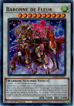 Yugioh Baronne de Fleur MAZE-EN051 1st Edition Ultra Rare NM - Image 1
