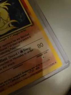 Ninetales Pokemon Holo 12/102 Base Set Hologram Single Card Unused - Image 5