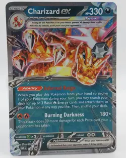 Pokemon Card Charizard ex SVP 196 Black Star Promo - Image 1