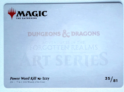 MTG - Power Word Kill - Adventures in the Forgotten Realms Art Series - 35/81 - Image 2