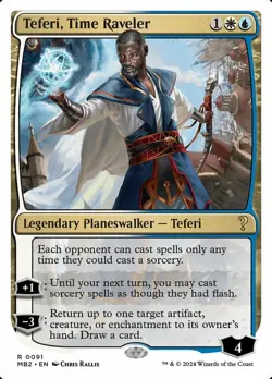 MTG Teferi, Time Raveler - White Border, NM-Mint, English Mystery Booster 2 - Image 1