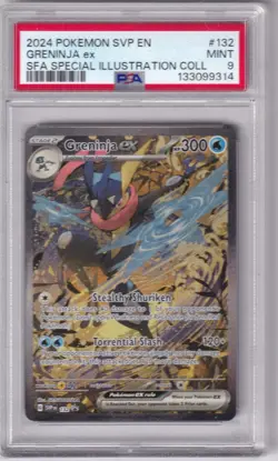 2024 pokemon SVP EN Greninja ex SFA Special Illustration Coll #132 PSA 9 - Image 1
