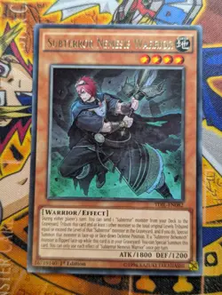 Yugioh Subterror Nemesis Warrior TDIL-EN082 Rare 1st Edition - Image 1
