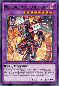 Yugioh BPRO-EN032 - Borreload Fatal Flare Dragon - Super Rare - Image 1