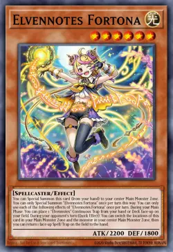 Yugioh BPRO-EN012 - Elfnote Fortona - Super Rare - Image 1