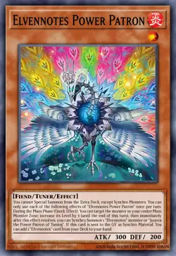Yugioh BPRO-EN013 - Elfnote Power Patron - Super Rare - Image 1